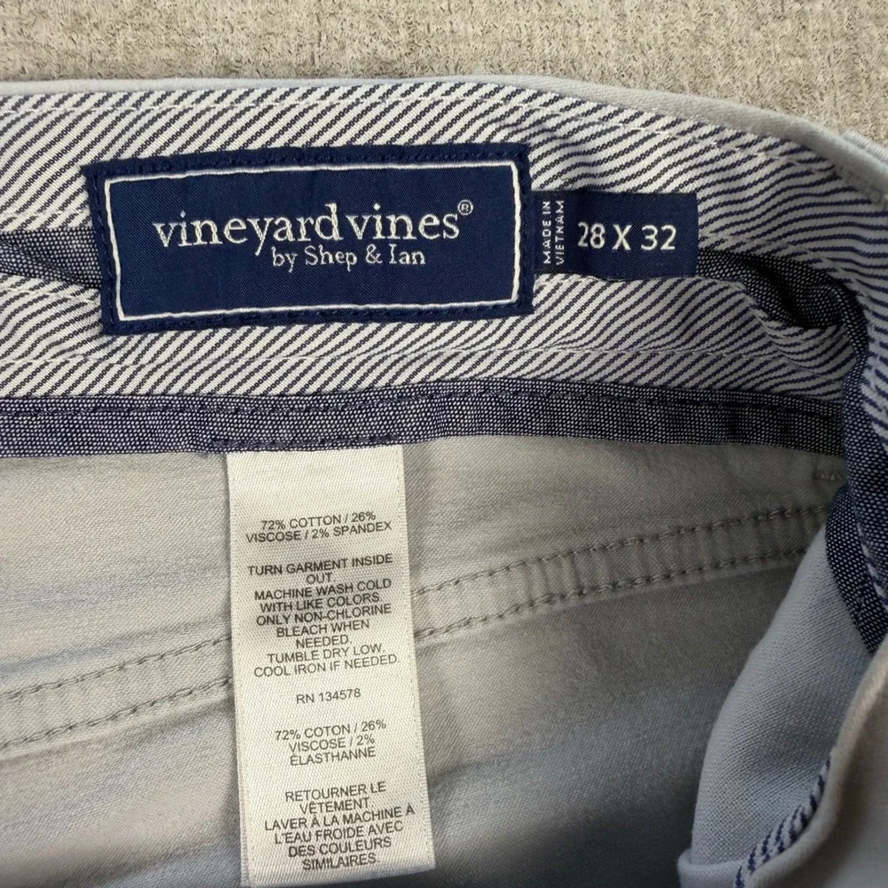Vineyard Vines 5-Pocket Pants Mens 28x32 Gray Slim Fit Cotton Blend Stretch